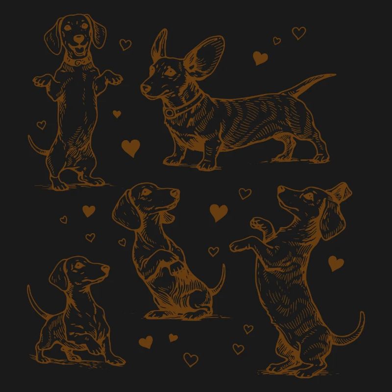Teckel Teckel Chiens Teckels Teckel Chien teckel Teckel