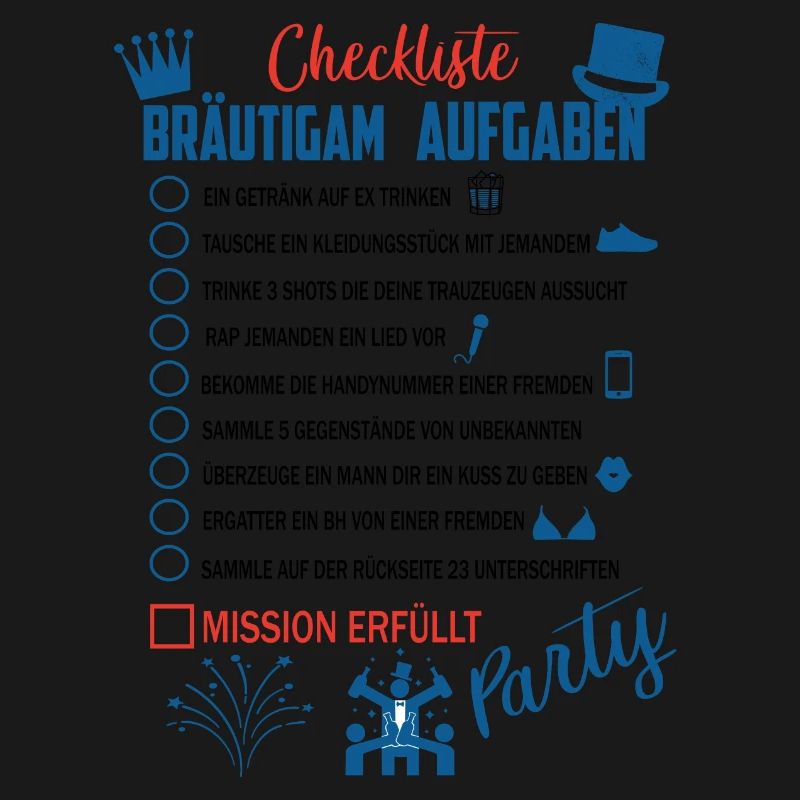 Bräutigam Checkliste