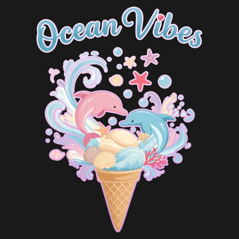 Eiscreme & Delfine Design 🍦🐬🐬