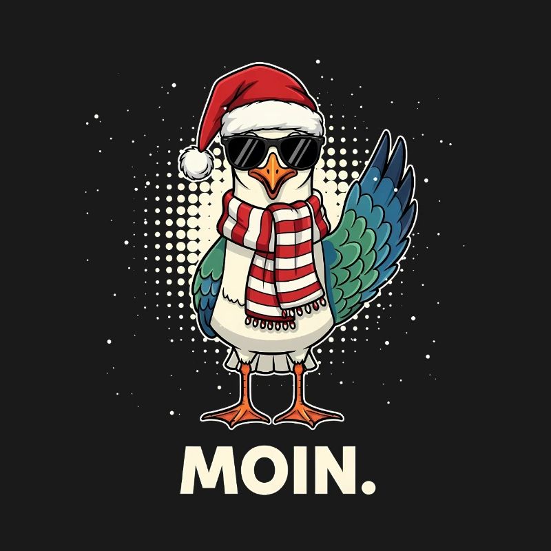 Möwe Weihnachtsmann