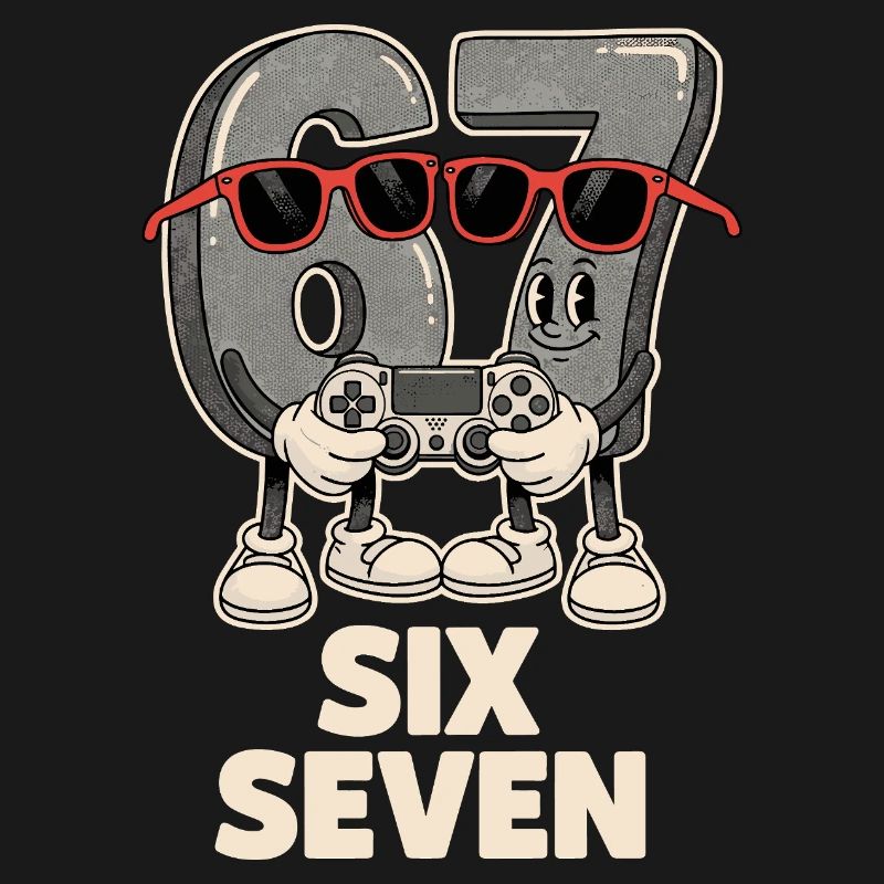 6 7 Six Sept Points d’Aura Meme Jeu Mignon