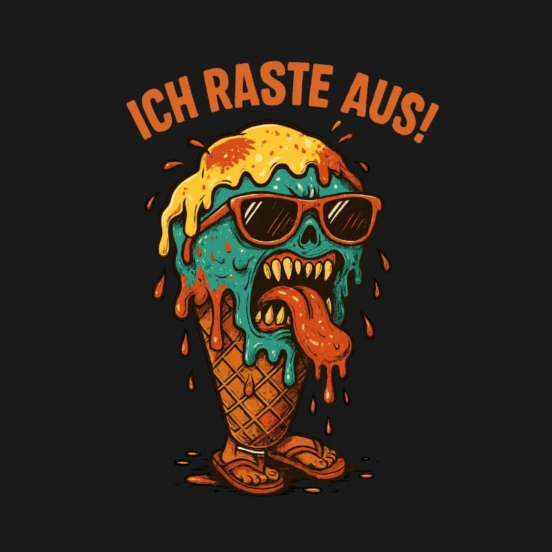 Schmelzendes Eisgesicht