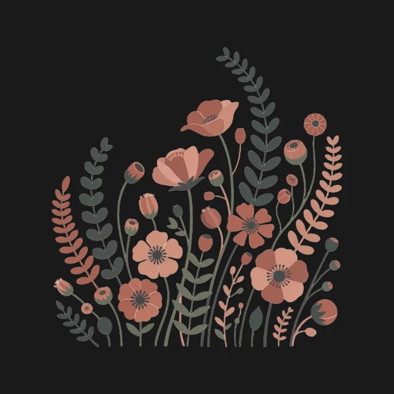 Boho Blumen – Blühende Harmonie