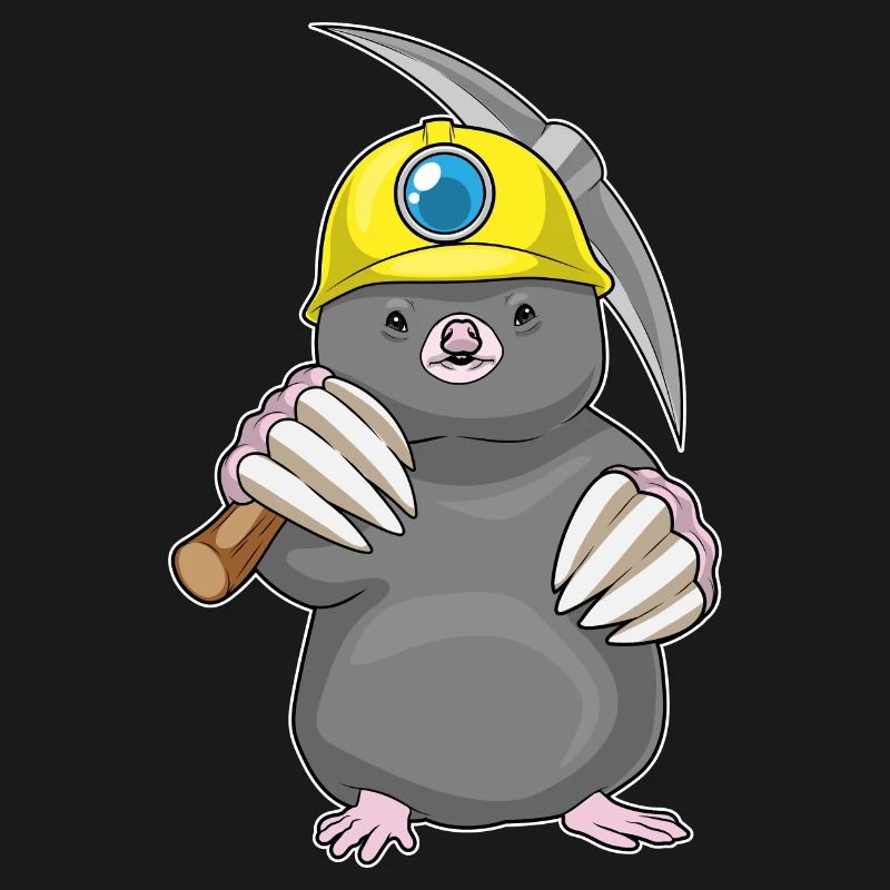 Mole Miner Pickaxe Mining