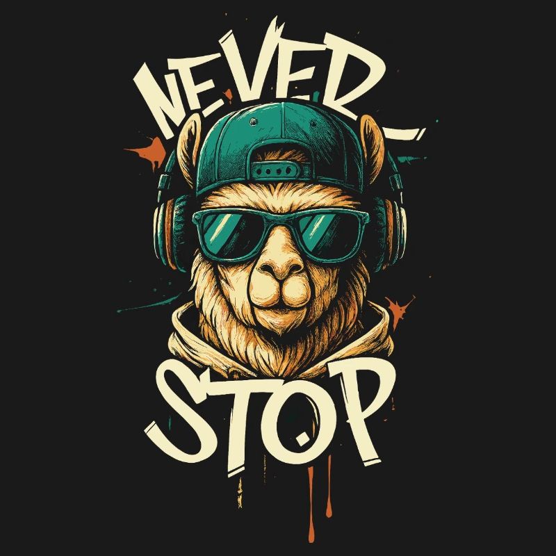 Llama DJ Never Stop
