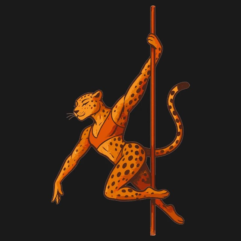 Pole Dance Leopard Pole Dancer Gift