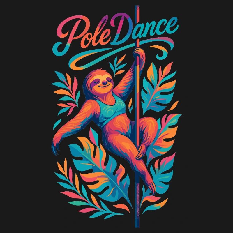 Pole Dance Sloth Pole Dancer Funny Gift