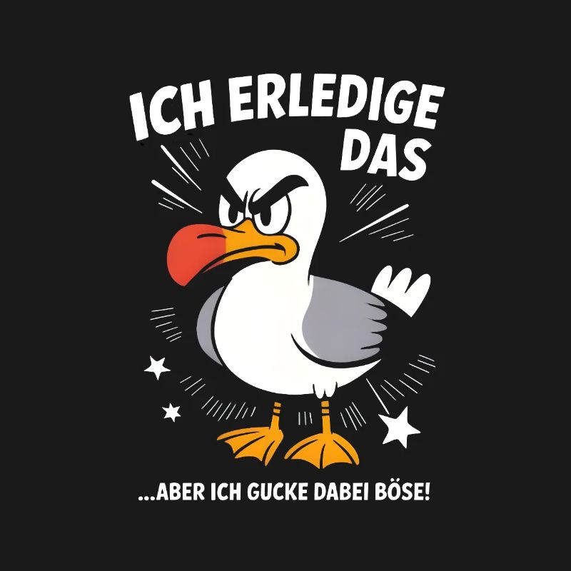 Möwe Seevogel Nen scheiss muss ich