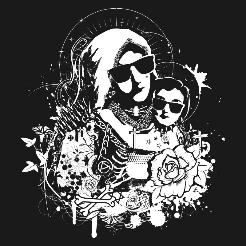 coole Muttergottes mit dem Jesuskind
