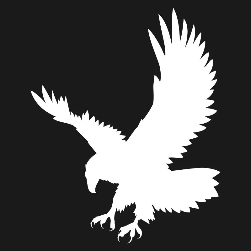 An eagle chasing its prey