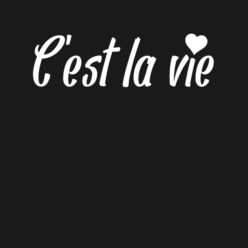 C’est la Vie Script with Heart