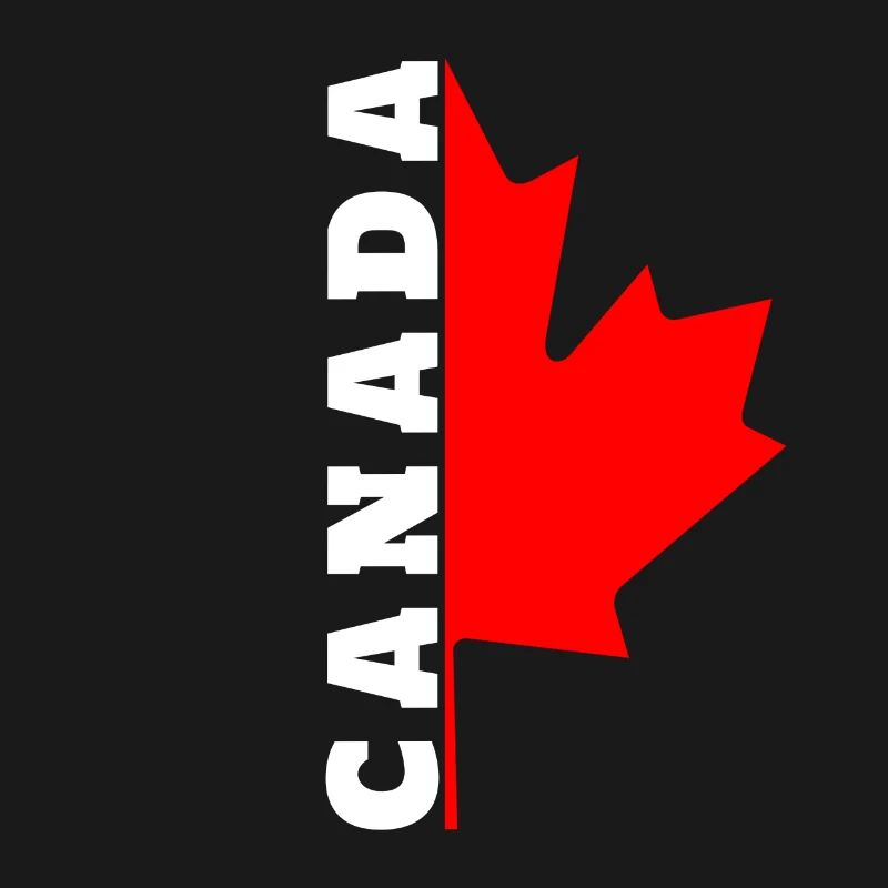 I love Canada design with maple leaf / gift