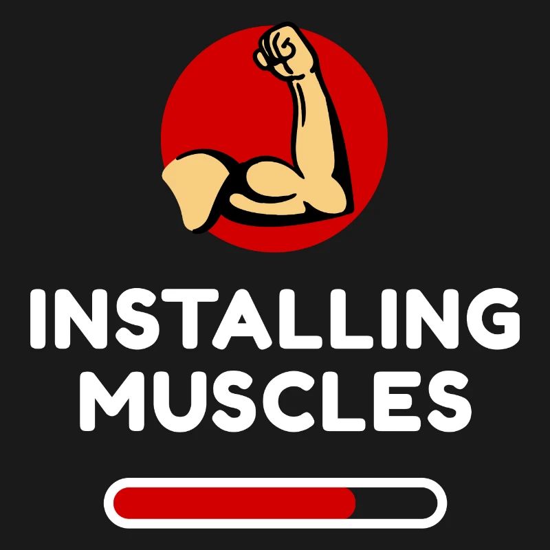 Muscles Tonification Funny Statement Fun