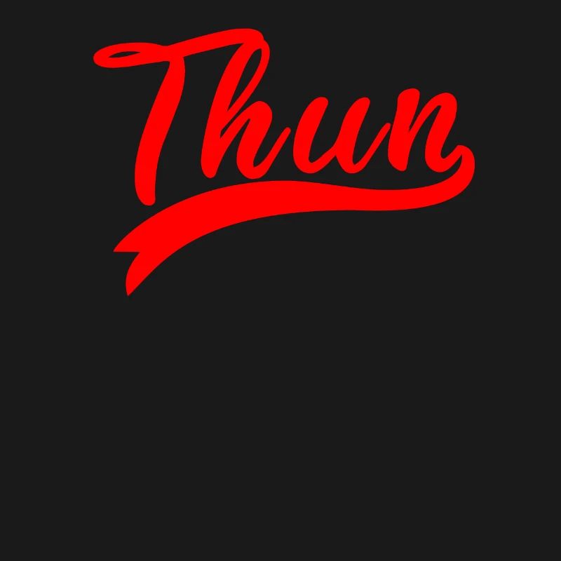 Thun Script Red Logo
