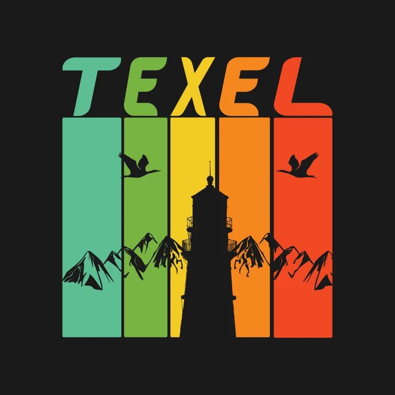 Conception / cadeau de phare de Texel