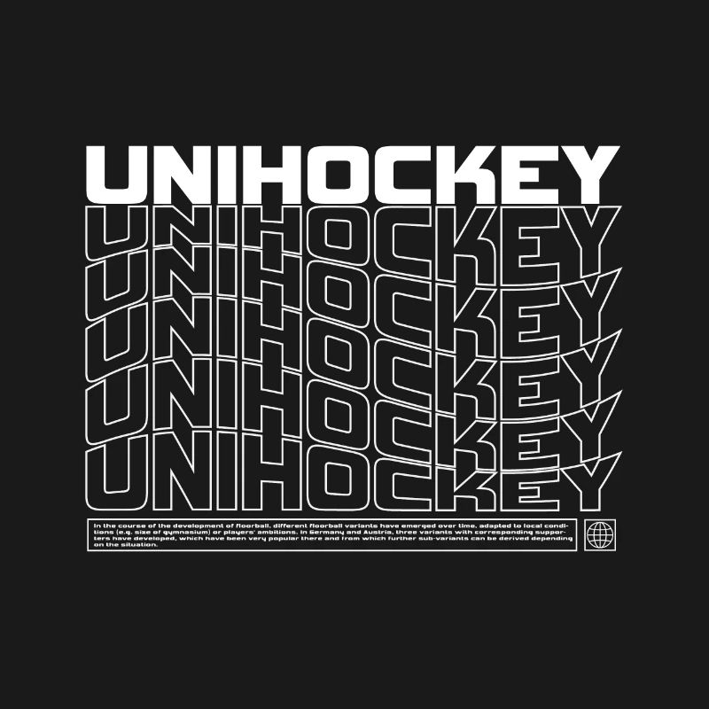 Floorball Typo Pattern