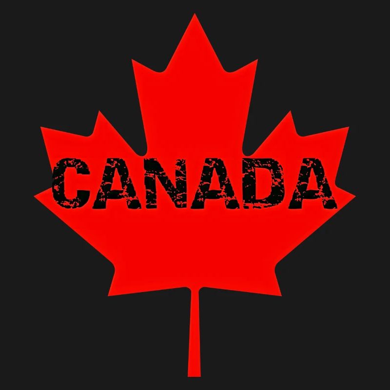 Faded Canada Maple Stamp