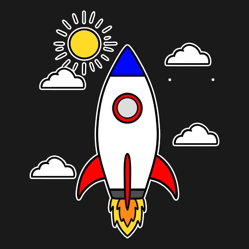 Schulstart Rakete Raumschiff Schulbeginn Schule