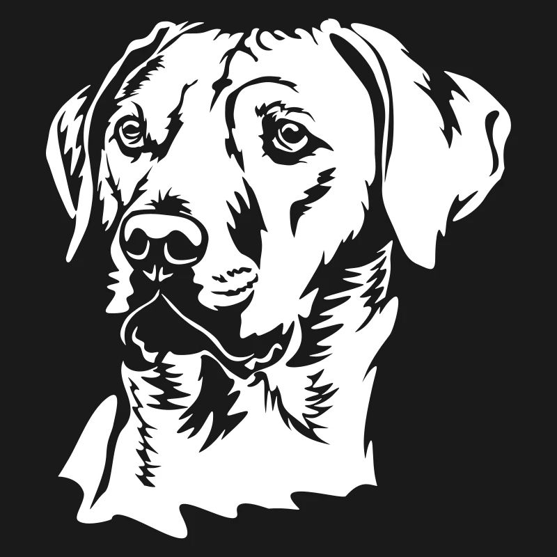 Rhodesian Ridgeback head "Black Edition"