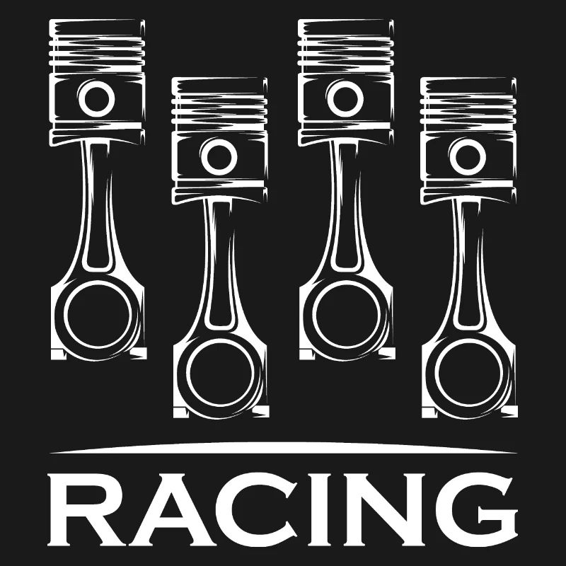 racing piston car engine icon logo icon graphic