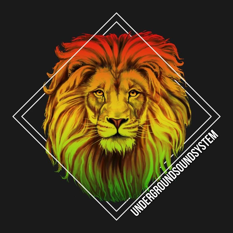 Regenbogenlöwe Diamond Muster