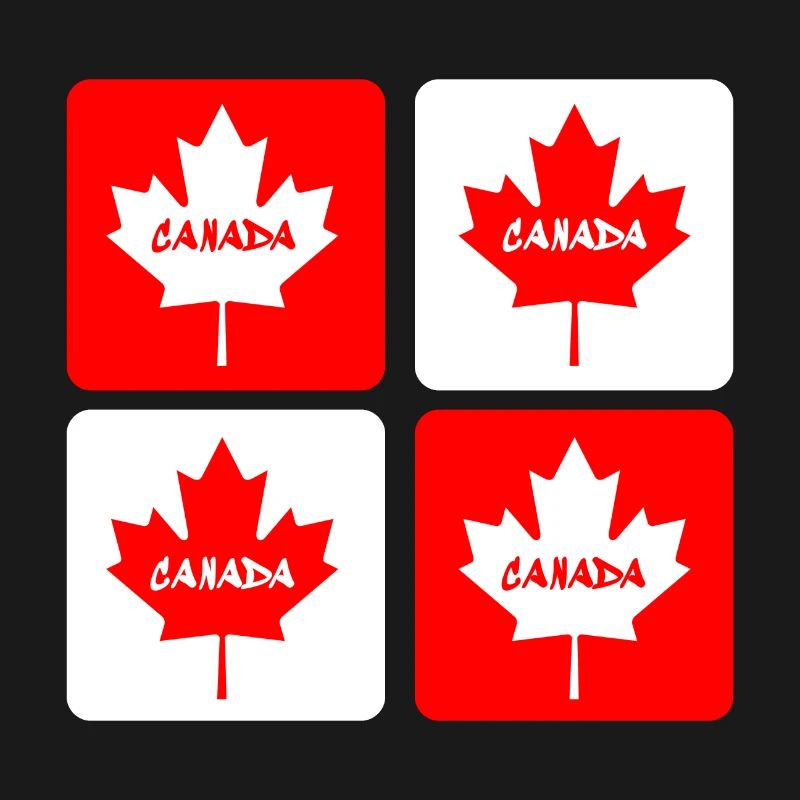 Drapeaux en feuille d'érable du Canada
