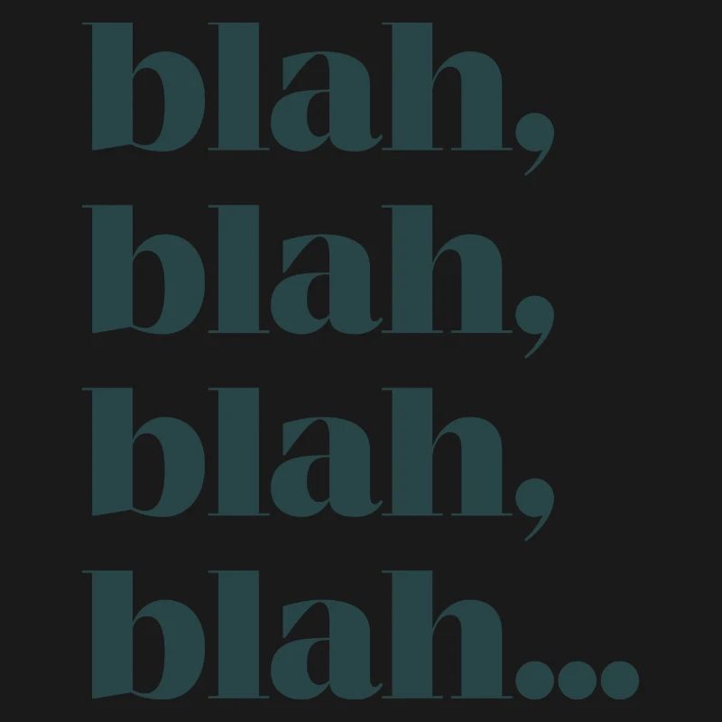 Bla bla bla bla