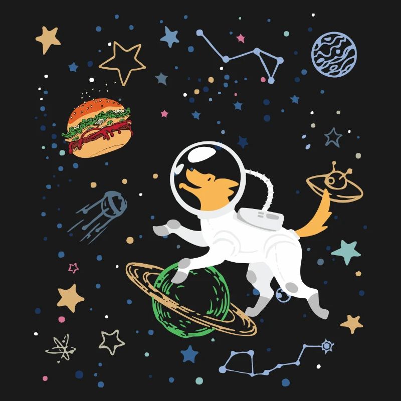 Space Explorer mit Astronaut Fox