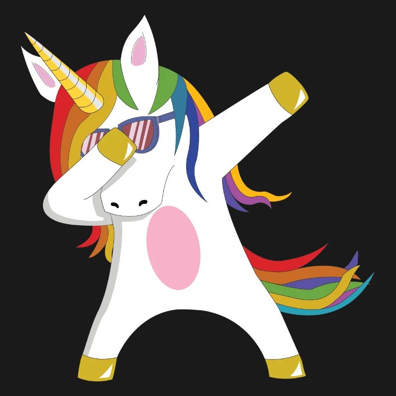 Dabbing Unicorn Geschenkidee dabbendes Einhorn Dab