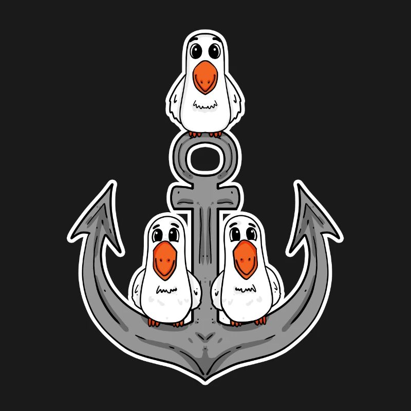 Möwen Möwe Anker