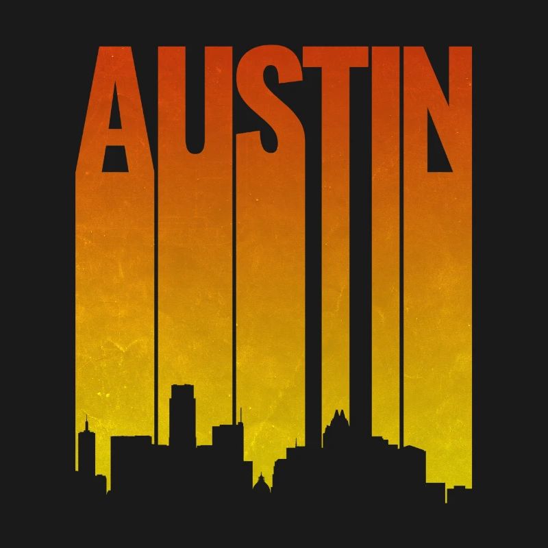 Austin Skyline Abendlicht