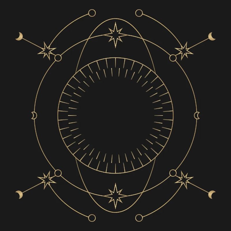 Conception de l’orbite du cercle d’étoile dorée