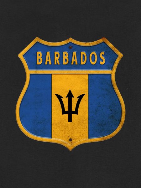Barbados Wappen Flaggen Design