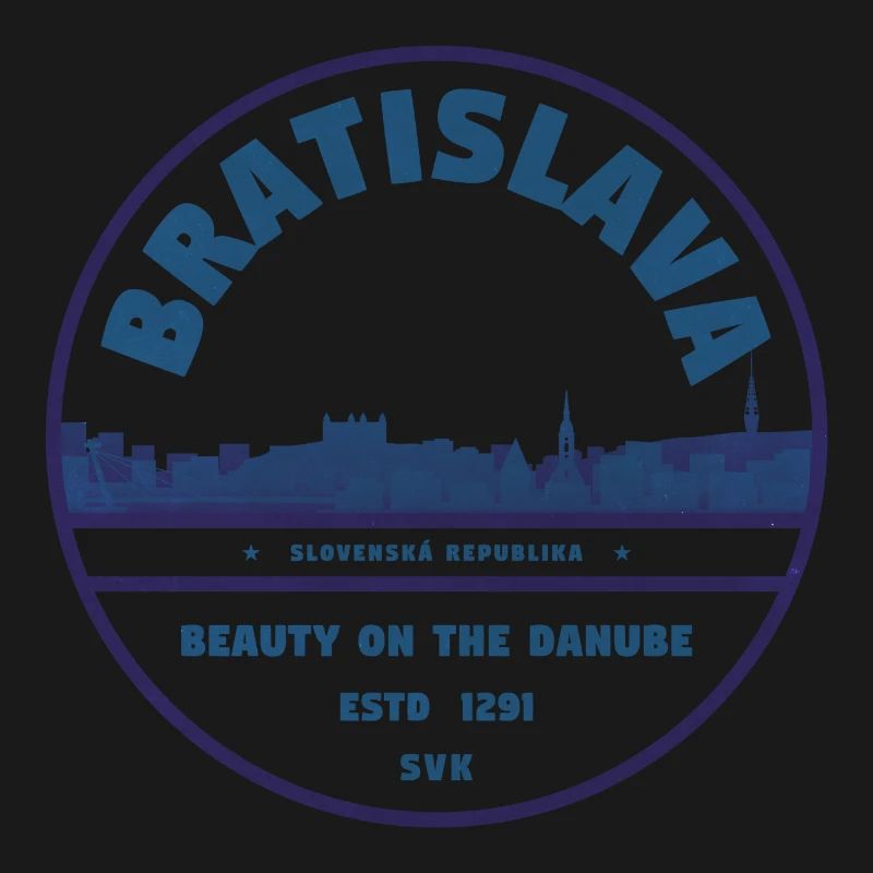 Bratislava Danube Skyline Emblem
