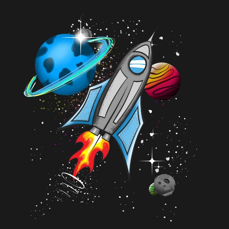 Fusée dans l’espace