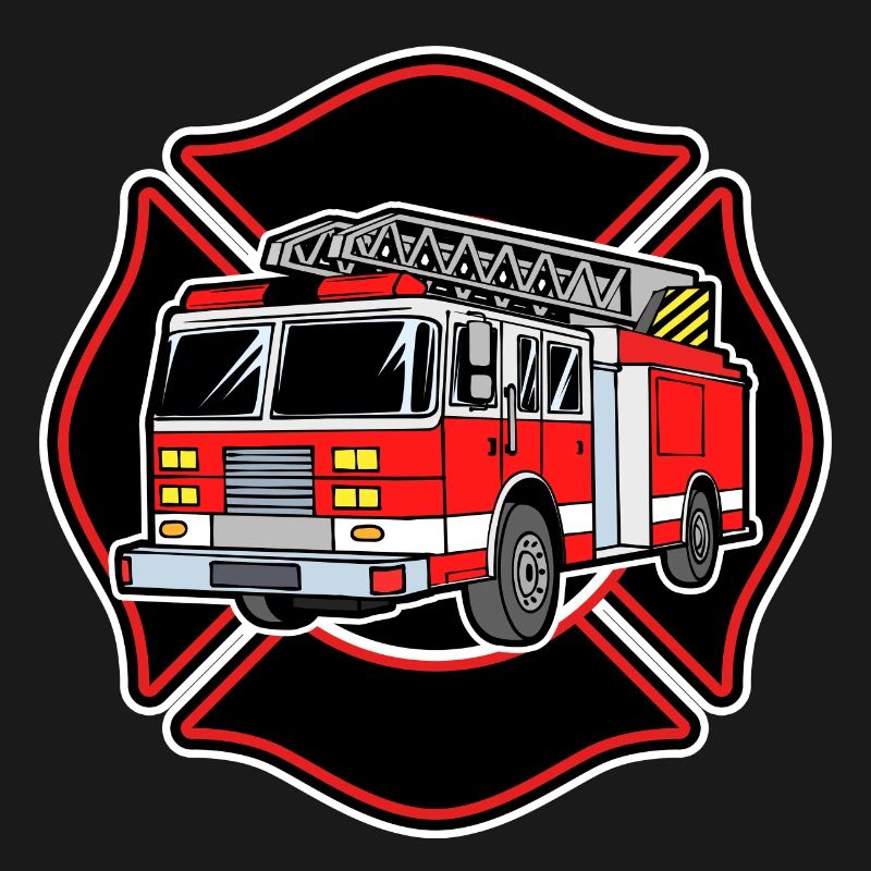 Rescuer fire engine fire brigade professional fire brigade