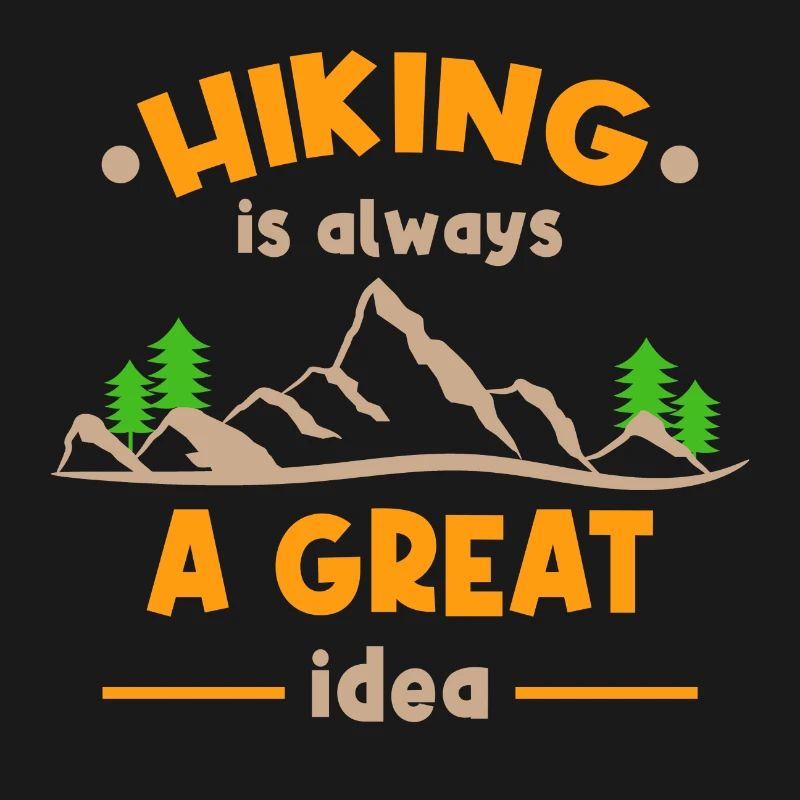 Wanderung Statement Wanderer Bergsteigen Wandern