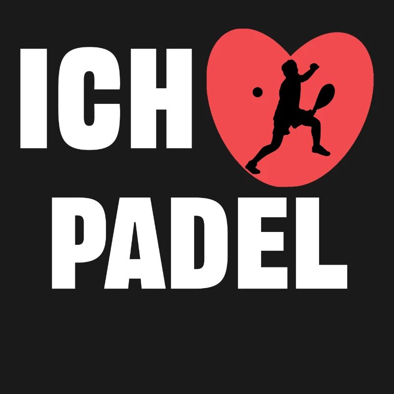 I love padel heart statement player training