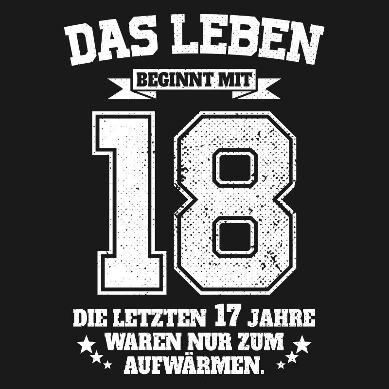 18. Geburtstag Geschenk Das Leben Beginnt Mit 18
