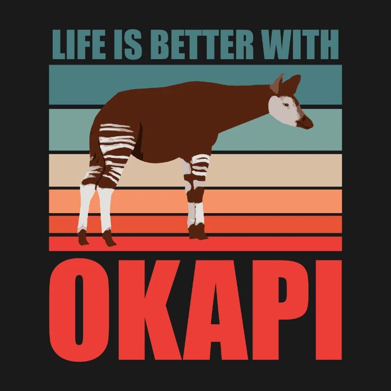 Okapi im Einklang mit der Natur