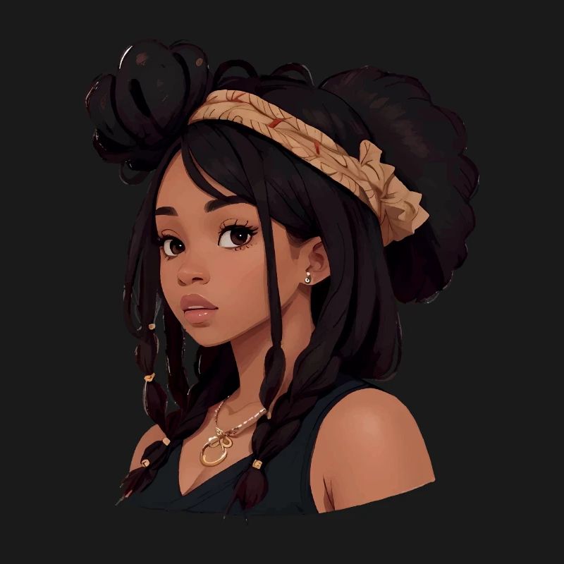 Hübsche Frau mit Dreadlocks