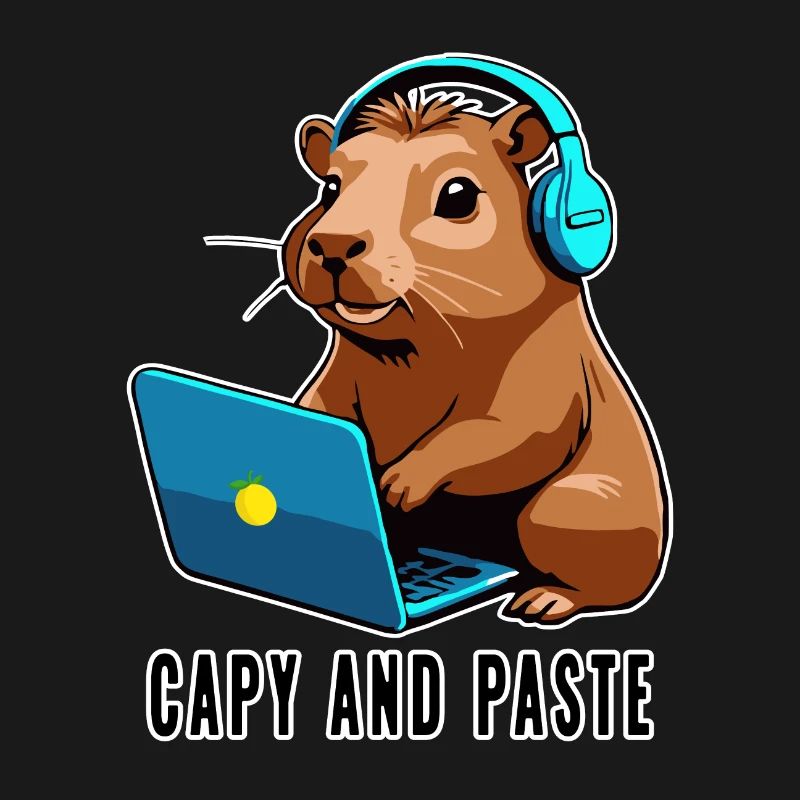 Capybara mit Witz Capy and Paste