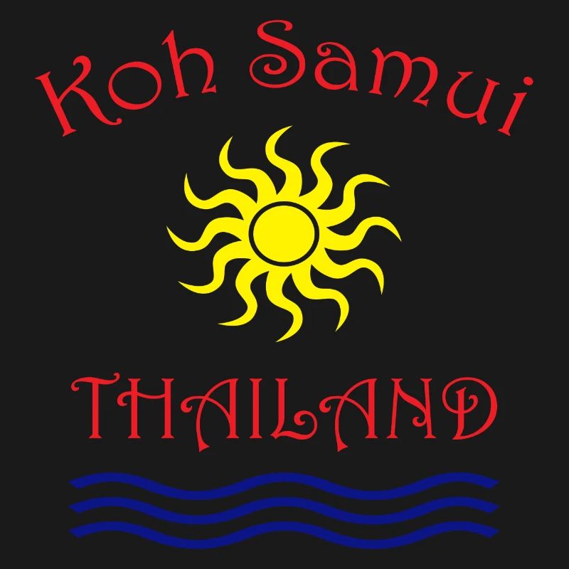 Conception du soleil et des vagues de Koh Samui