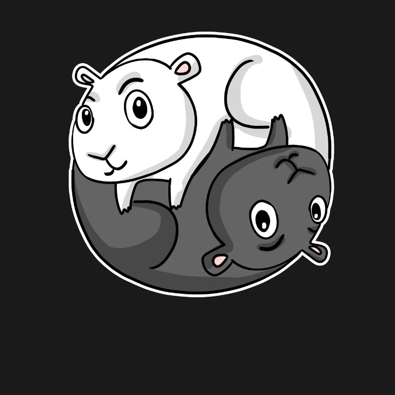 Cochon d’Inde Yin Yang Cochon d’Inde