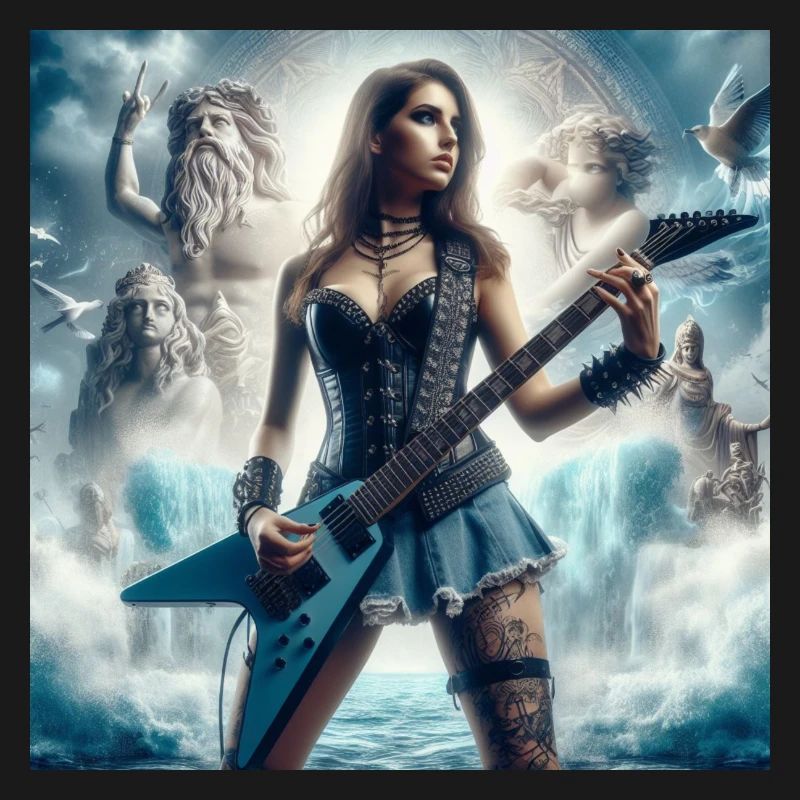 Guitariste avec Poséidon