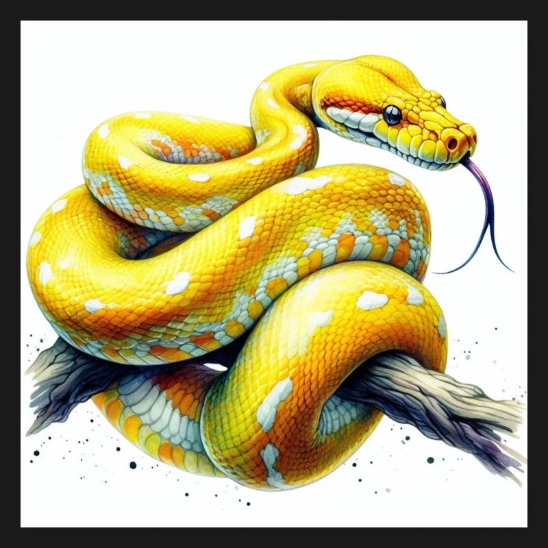 Python jaune