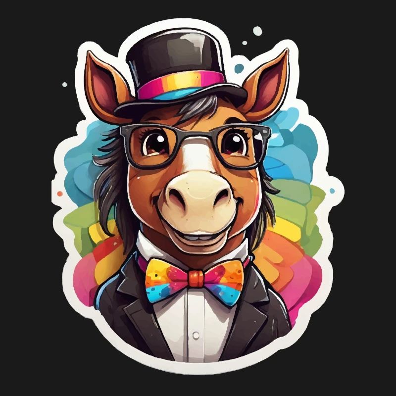 Rainbow Esel Gentleman