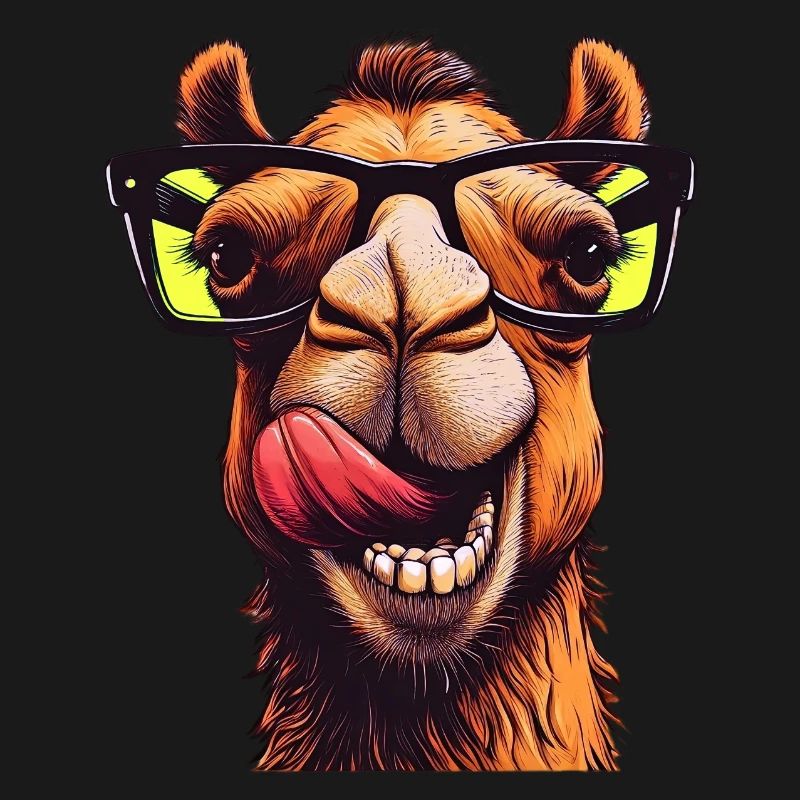 Kamel mit Sonnenbrille