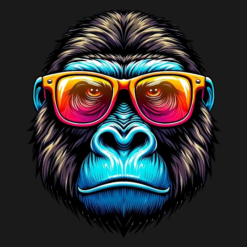 Gorillas with sunglasses