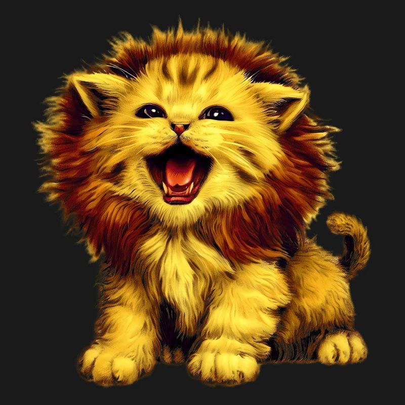 Löwe Katze